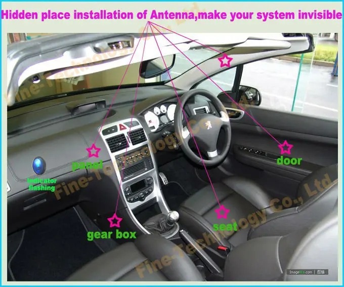brand new factory price best quality RFID key ignition cut off type relay immobilizer car security system FT 168
