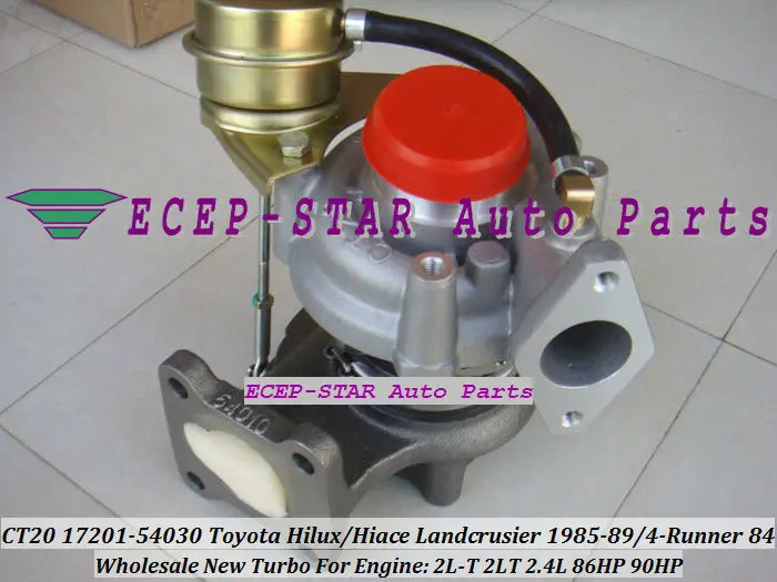 CT20 17201-54030 TURBO TOYOTA HILUX HIACE LANDCRUSIER 1985- 4-Runner  2L-T 2LT 2.4L 86HP turbocharger (2)
