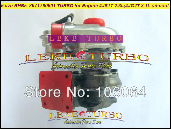 Wholesale New RHB5 VA190013 VICB 8971760801 turbo for ISUZU Engine 4JB1T 2.8L 4JG2T 3.1L oil cooled turbocharger (1)