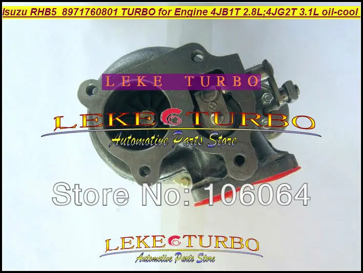 Wholesale New RHB5 VA190013 VICB 8971760801 turbo for ISUZU Engine 4JB1T 2.8L 4JG2T 3.1L oil cooled turbocharger (2)