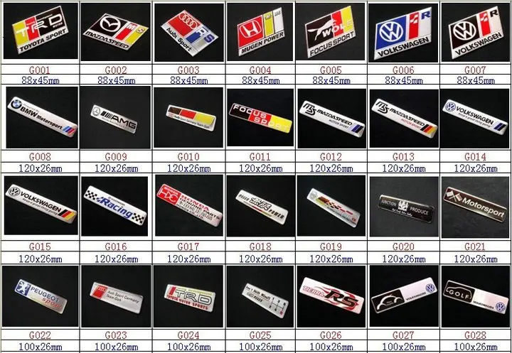 3D Aluminum emblem list-1