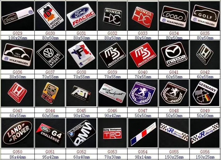 3D Aluminum emblem list-2