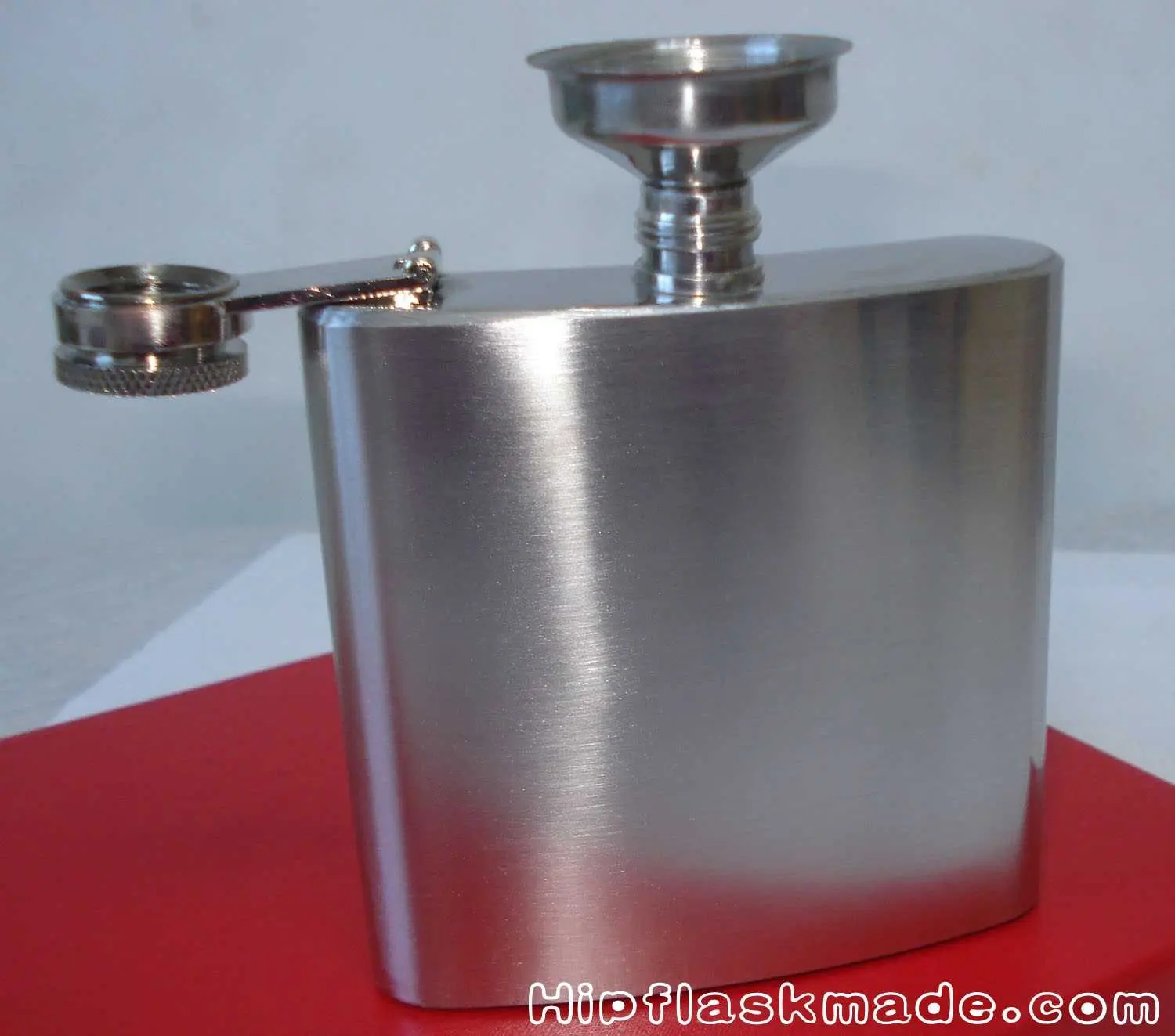 10pcs/lot Lead-free 6oz ALCOHOL stainless steel hip flask with free funnel