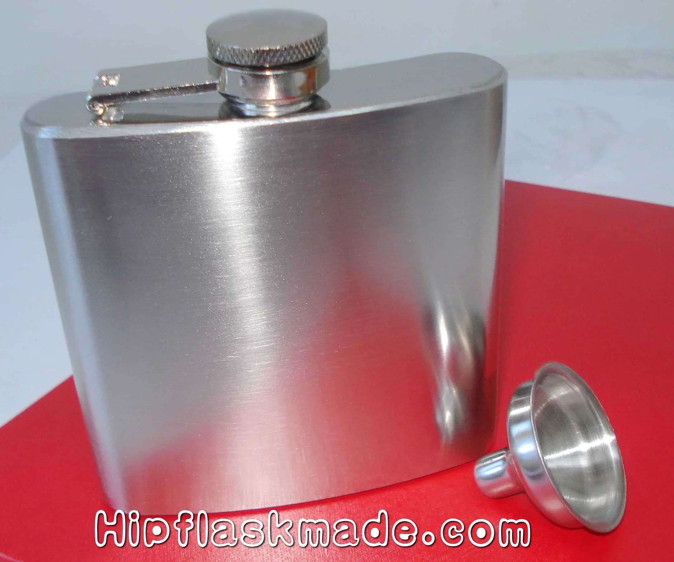 10pcs/lot Lead-free 6oz ALCOHOL stainless steel hip flask with free funnel