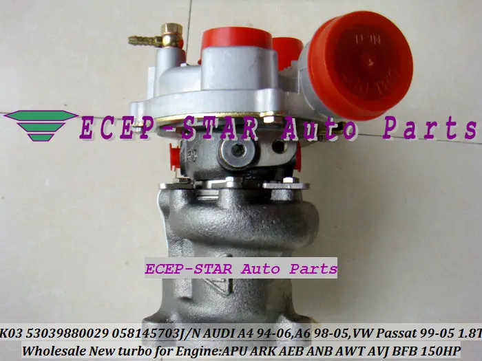 K03 53039700029 5303-988-0005 AUDI A6 A4 B5 C5 B6 VW PASSAT 1.8T BFB AEB AJL APU ARK Turbo TURBOCHARGER (1)