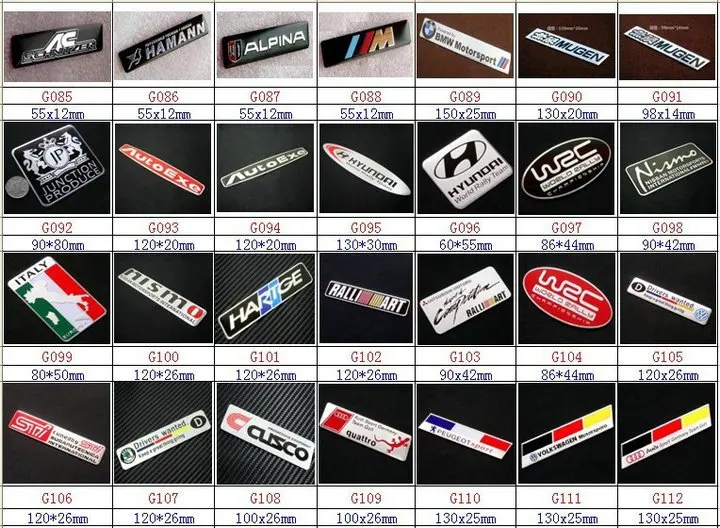 3D Aluminum emblem list-4