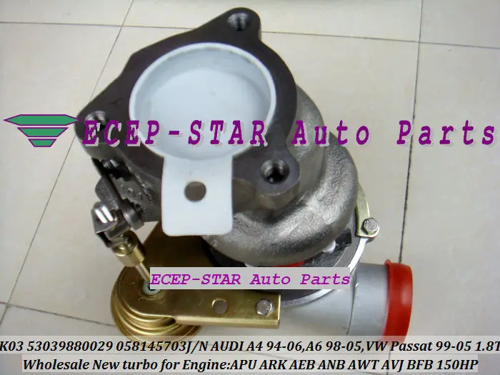K03 53039700029 5303-988-0005 AUDI A6 A4 B5 C5 B6 VW PASSAT 1.8T BFB AEB AJL APU ARK Turbo TURBOCHARGER (3)