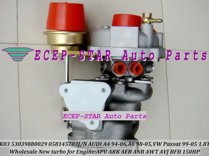 K03 53039700029 5303-988-0005 AUDI A6 A4 B5 C5 B6 VW PASSAT 1.8T BFB AEB AJL APU ARK Turbo TURBOCHARGER 