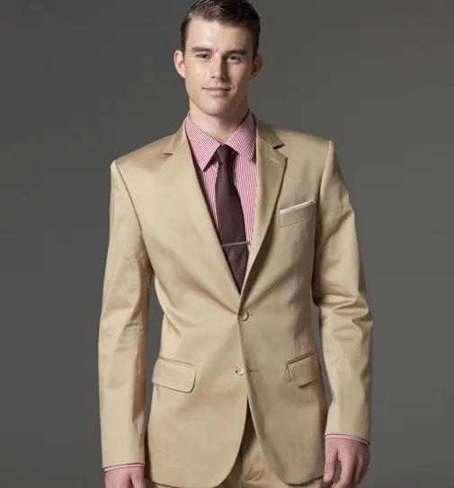 2012 Hot Sale one Button sides-vented Wool suit / Tuxedo/ Men's Suit Jacket and Pants