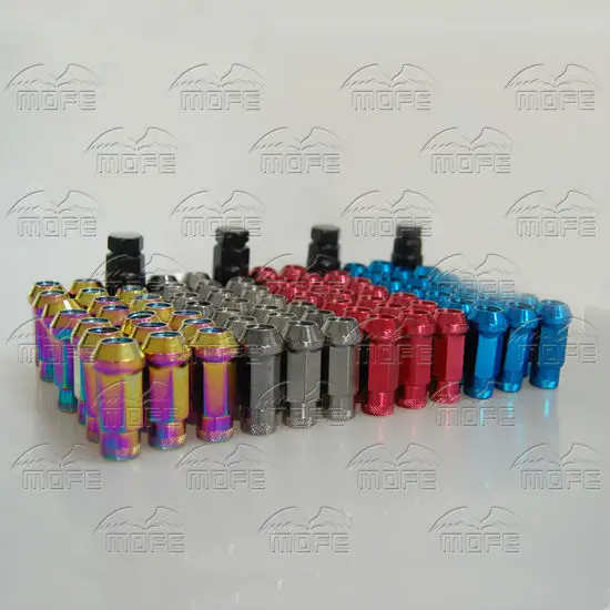 Extended Open End Muteki 48mm Steel Racing Car Wheel Lug Nuts M12 x P1.25 1.25 P1.5 1.5 Wrench Adapter Red Blue Gold Titanium Neo Chrome DSC_0441