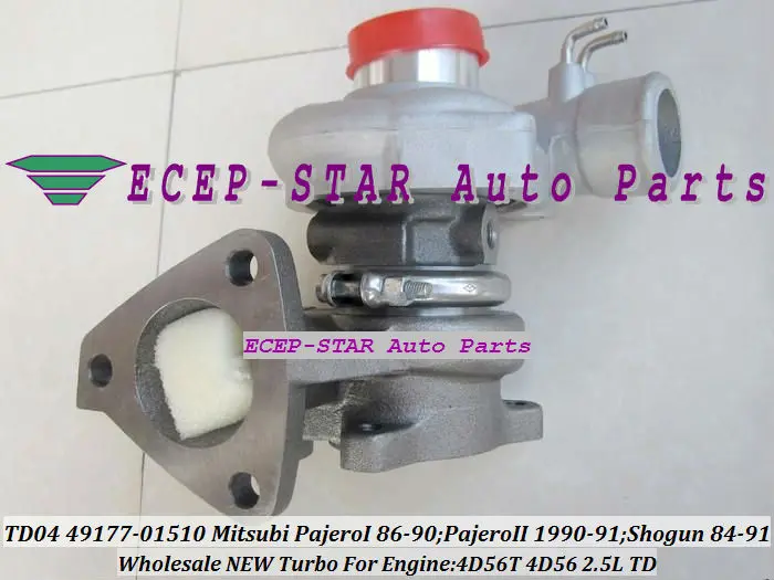TD04-9B-4 49177-01510 TURBINE for Mitsubishi Pajero Delica L200 L300 4WD Shogun 4D56T 2.5L 1988-1996 Oil cooled turbocharger (5)