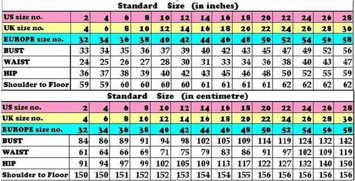 David's Bridal Dress Size Chart