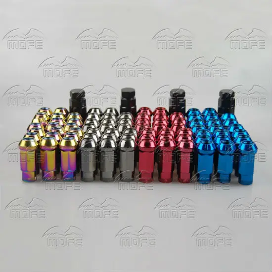 Extended Open End Muteki 48mm Steel Racing Car Wheel Lug Nuts M12 x P1.25 1.25 P1.5 1.5 Wrench Adapter Red Blue Gold Titanium Neo Chrome DSC_0443