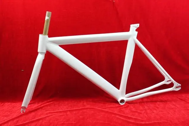 white bike frame