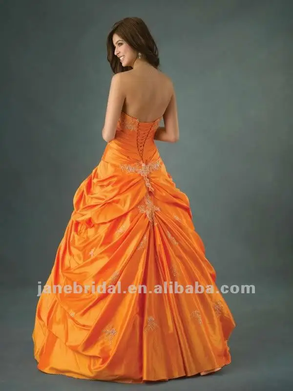 Robe De Mariage Orange Modèles Populaires De Robes