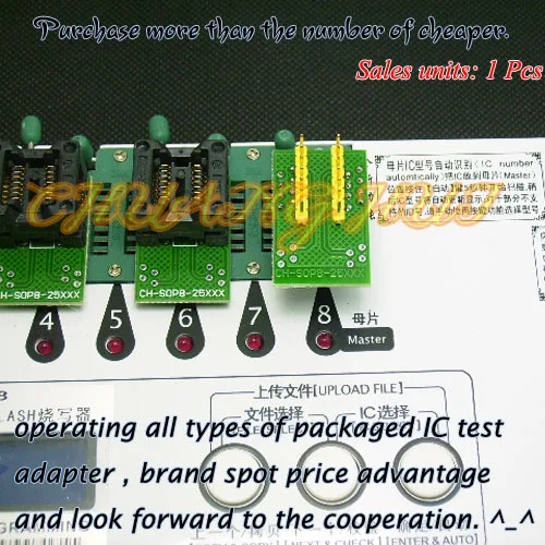 Adaptador eeprom 4 tamanhos sop8 + sop8,