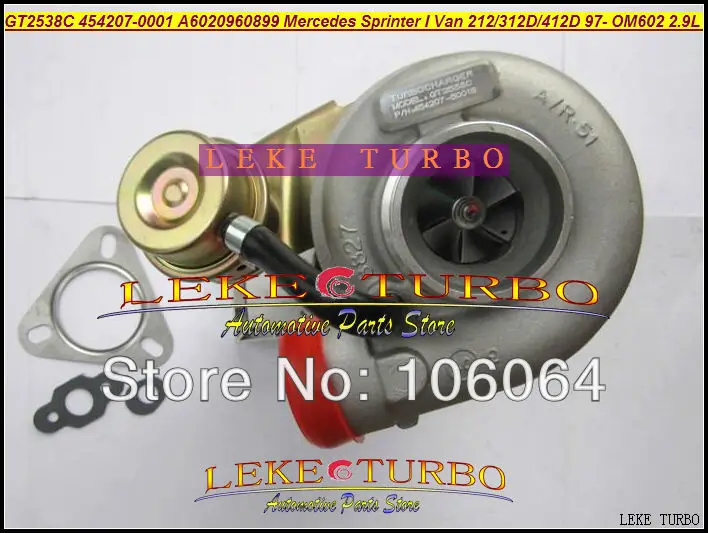 GT2538C 454207-0001 6020960899 For Mercedes-PKW Sprinter I Van 212D 312D 412D 2.9L OM611 141HP 2000-2006 turbocharger - (2)