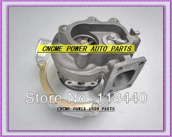 GT30 GT3076 GT3076-1 No valve Turbo Turbocharger T25 flange AR .70 AR .86 wastegate water and oil cooled V Band with gaskets (2)