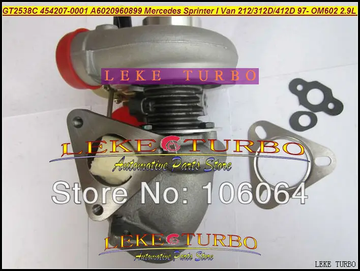 GT2538C 454207-0001 6020960899 For Mercedes-PKW Sprinter I Van 212D 312D 412D 2.9L OM611 141HP 2000-2006 turbocharger - (5)