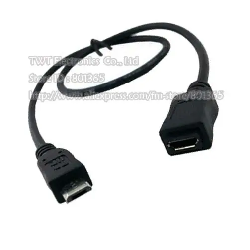 Micro USB 2.0 5Pin Male to micro usb Female tablet mobile phone extension cable.jpg