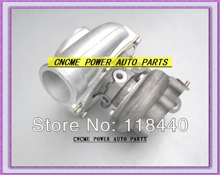 GT30 GT3076 GT3076-1 No valve Turbo Turbocharger T25 flange AR .70 AR .86 wastegate water and oil cooled V Band with gaskets (3)