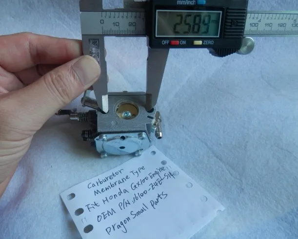 CARBURETOR MEMBRANE TYPE HONDA GX100 10