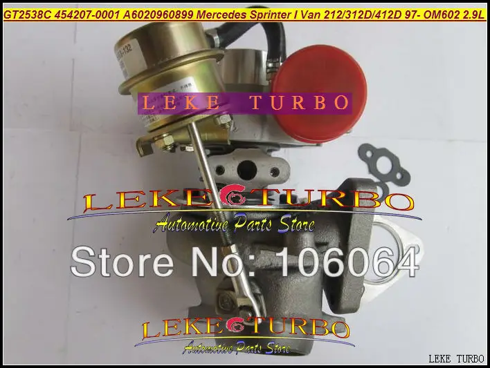 GT2538C 454207-0001 6020960899 For Mercedes-PKW Sprinter I Van 212D 312D 412D 2.9L OM611 141HP 2000-2006 turbocharger - (6)