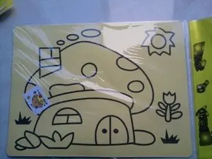 10pcs/lot, Color Sand art art painting set kit for children,WHOLESALE