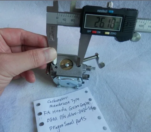 CARBURETOR MEMBRANE TYPE HONDA GX100 8