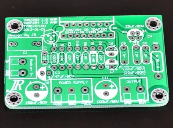 peças, monoamplificador (placa sem placa pcb)