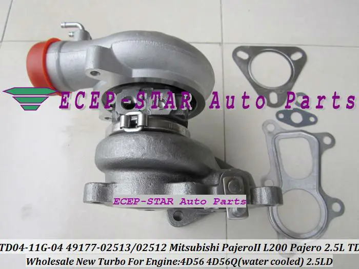 TD04-11G-04  49177-02512 49177-02513 Turbo Turbine Turbocharger For Mitsubishi Pajero L200 Pajero 2.5 TD 4D56 (1)