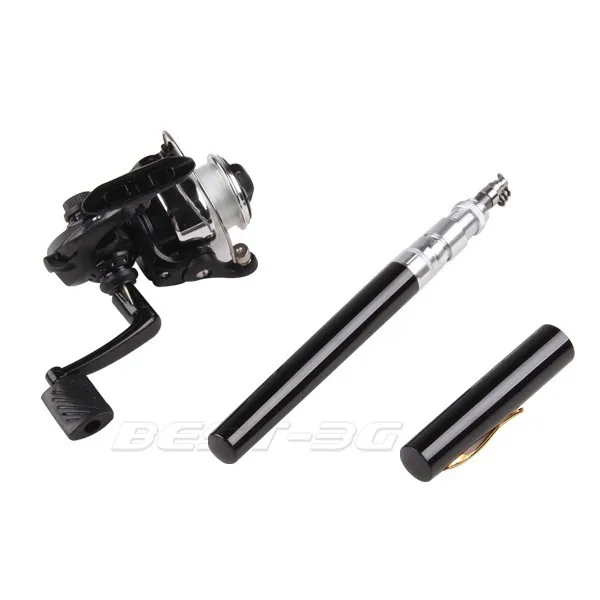 mini pocket pen shape fishing rod reel