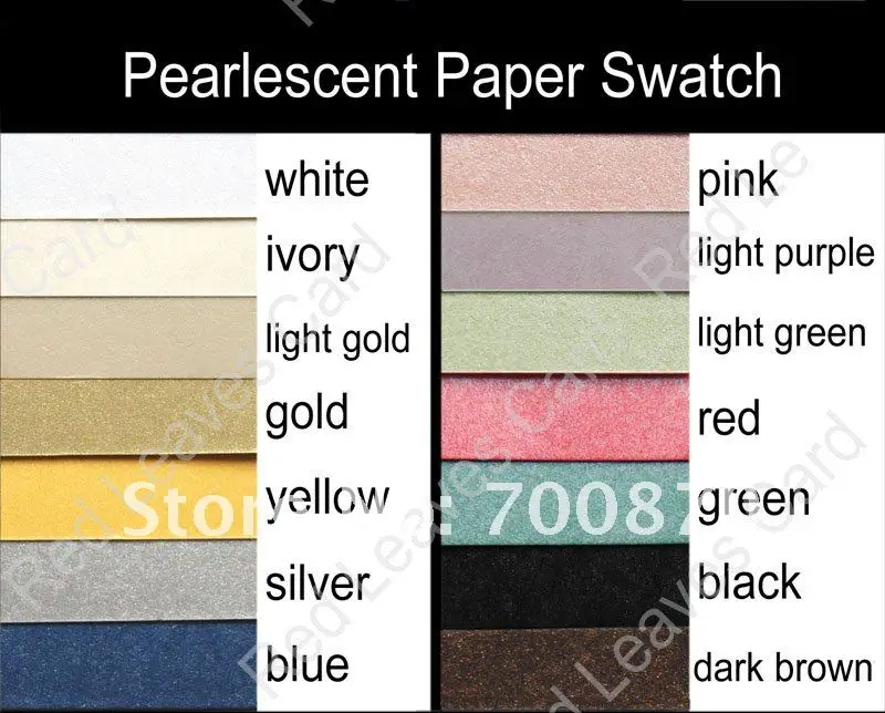 paper swatch-pearl paper