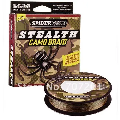 10pcs Spiderwire Stealth Camo Braid Fishing Line 300yd 15lb 30lb 50lb 65lb 80lb