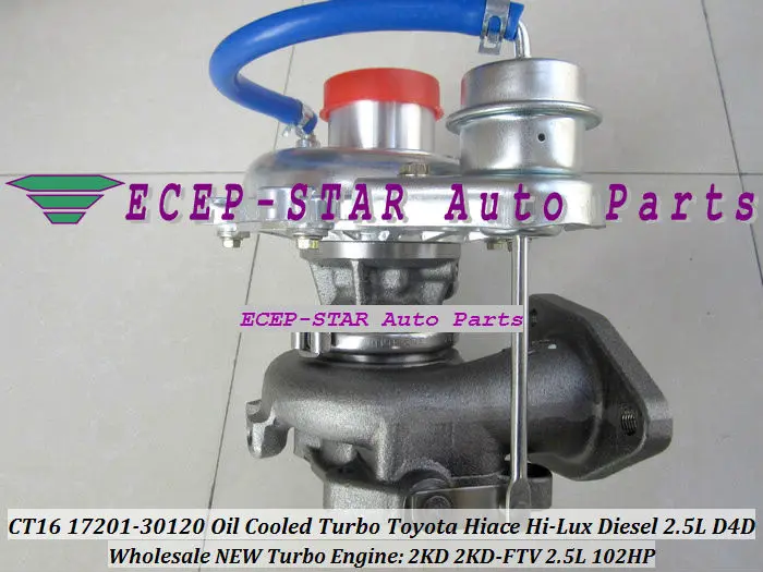 CT16 17201-30120 Turbo Turbine Turbocharger For Toyota Hiace Hi-Lux Diesel Engine 2KD-FTV 2.5L 102HP (3)