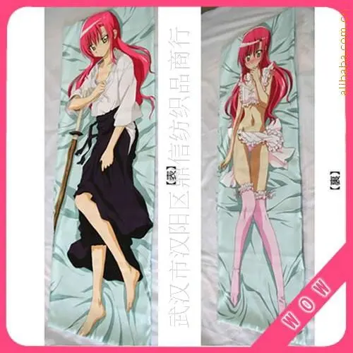 Free Shiping Anime Dakimakura: Yosuga no Sorahugging pillow case, (black and brown hair, white skirt, undressed)