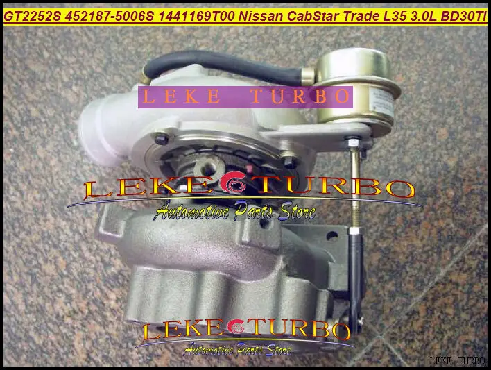 GT2252S 452187-5006S 452187-0006 1441169T00 turbo for Nissan Light Truck CabStar Trade L35 3.0L BD30TI turbocharger