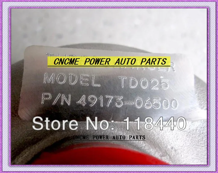 TURBO TD025 49173-06500 49173-06501 Turbine Turbocharger For OPEL Astra Corsa Combi Combo Meriva Engine Y17DT 1.7L CDTI 80HP (1)