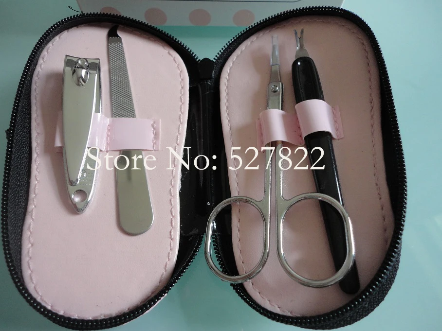 Free Shipping 20set Vogue Pink Polka Purse Slipper...ming Kit3