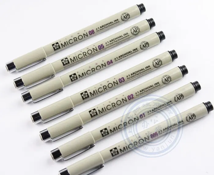 Freeshipping!!12pieces/lot BLACK PEN - Sakura Pigma Micron 005 Archival Ink #1907