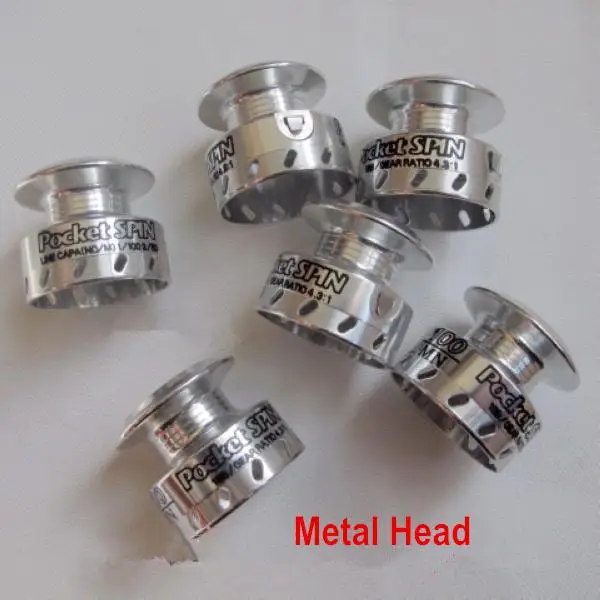 Mini Moulinet Pêche Métal FU YANG MN100 - Rapport 4.3:1 - Neuf
