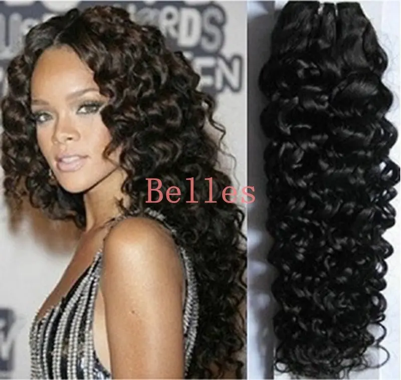 Mixed Bundles Brazilian Virgin Curly Deep Water Wave Nice Bohemian