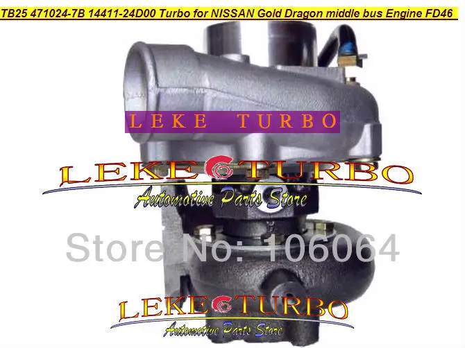 FD46 471024-7B 14411-24D00 Turbo for NISSAN HINO Gold Dragon middle bus Turbocharger (1)