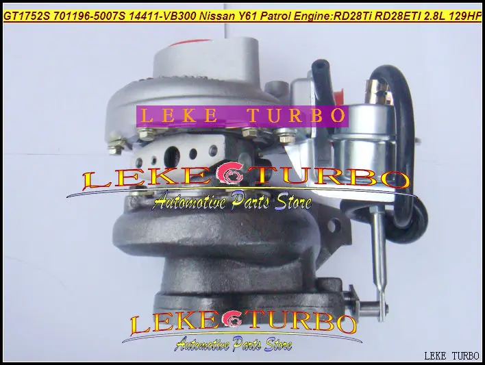 GT1752S 701196-5007S 14411-VB300 NISSAN Y61 PATROL RD28Ti RD28ETI 2.8L RD28T 129HP turbocharger (3)