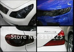 20m/Lot  Wholesale 30*100cm Lights Film For Car Headlight and Tail Light Four Colors Vinyl The Light Film Red Light Film