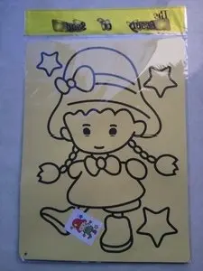 10pcs/lot, Color Sand art art painting set kit for children,WHOLESALE