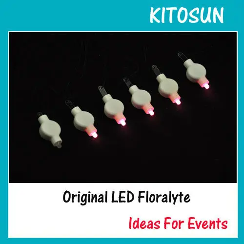 KITOSUN100pcs pacote super bright Led Floralyte Pendurado Luz Da Lanterna de Papel