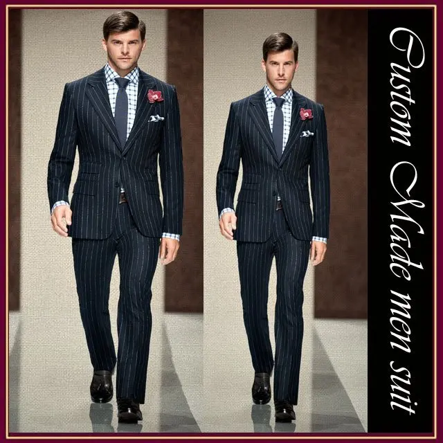 2012 Hot Sale One Button Sides Vented Wool Suit Tuxedo Men's Suit Jacket And Pants @WERT
