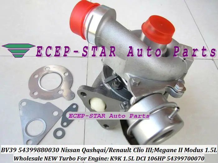 BV39 54399880030 54399700070 TURBO Fit for Nissan Qashqai Renault Clio III Megane II Modus 1.5L DCI 106HP turbocharger engine K9K (6)