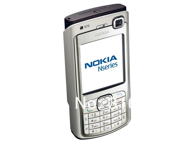 Refurbished phone Nokia n70 Cell Phone Wholesale One Year Warranty silver 9